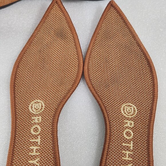 ROTHYS The Point Ballet Flat In Fawn Size W7.5 - Picture 7 of 13
